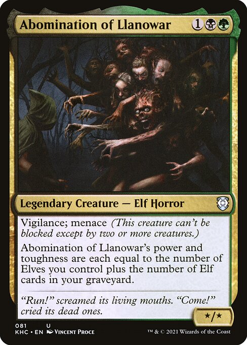 BG - Abomination of Llanowar